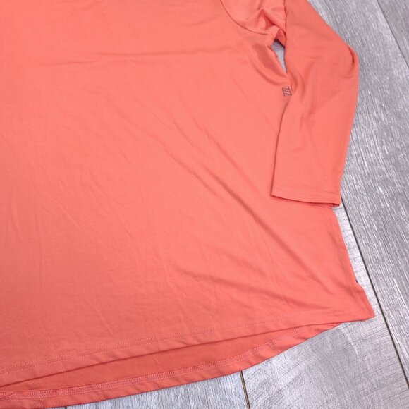 Zyia Shirt Mens Large Coral Back Mesh Long Sleeve Running Performance Top - Picture 4 of 8